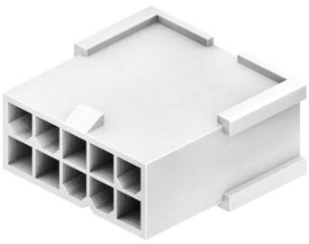 CnC Tech, LLC-4282-3-10-D Einzeladersteckverbinder, Gehäuse Conn Housing PL 10 POS 4.2mm Crimp ST Cable Mount White Bag