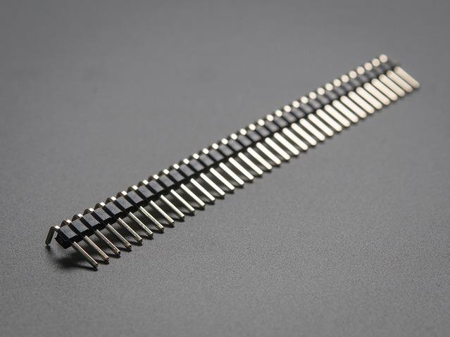 Adafruit Industries-1540 Juegos de componentes Break-away 0.1" 36-pin strip right-angle male header (10 pack)