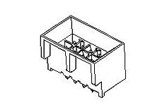 Molex-0452800453 Embases de raccordement et réceptacles PCB Conn Shrouded Header HDR 4 POS 3mm Solder ST Top Entry Thru-Hole Micro-Fit BMI CPI Tray