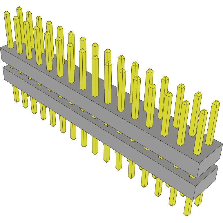 Samtec-TW-16-04-S-D-200-150 Steckverbinderleisten und Leiterplattenbuchsen Conn Board Stacker HDR 32 POS 2mm Solder ST Top Entry Thru-Hole Bulk