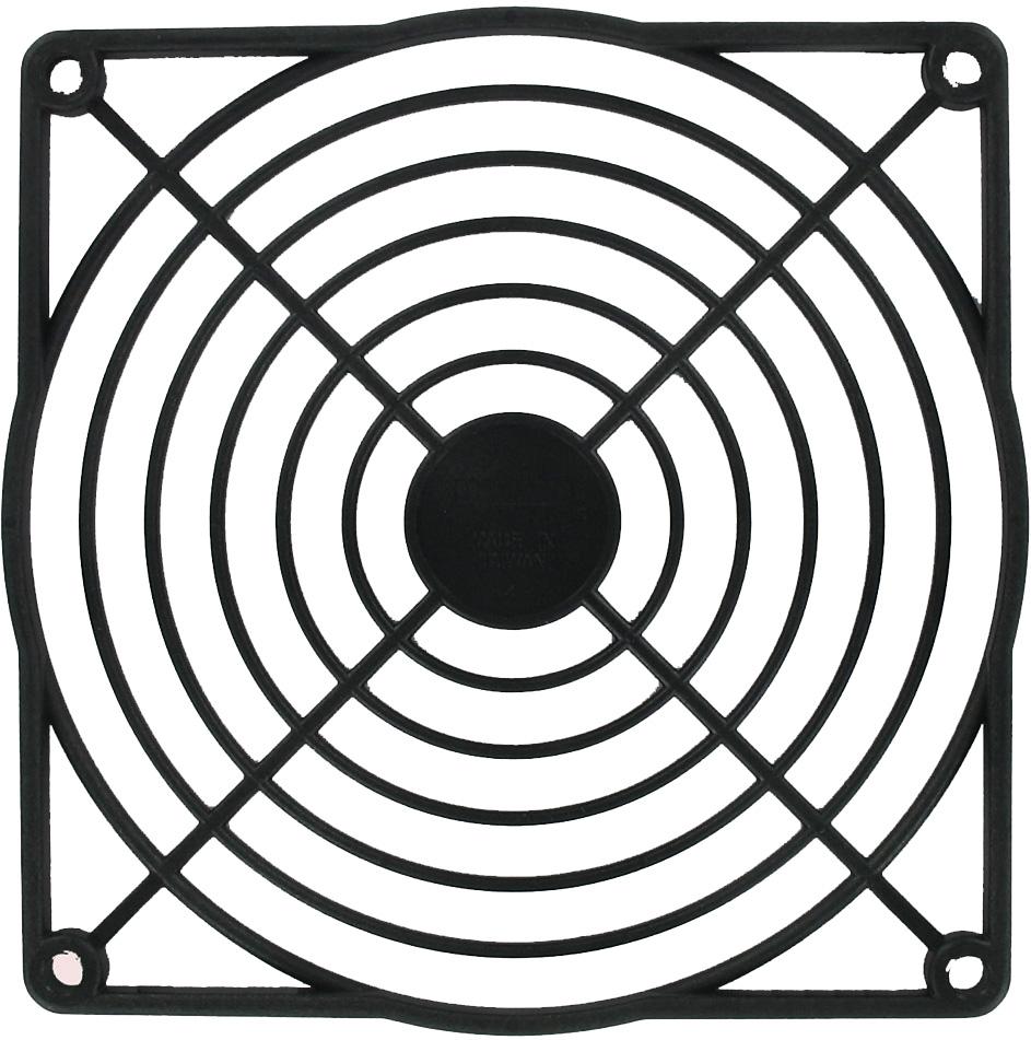 Qualtek Electronics-09120-G Accessoire de gestion thermique Thrml Mgmt Access Fan Guard 120mm Polycarbonate Bulk