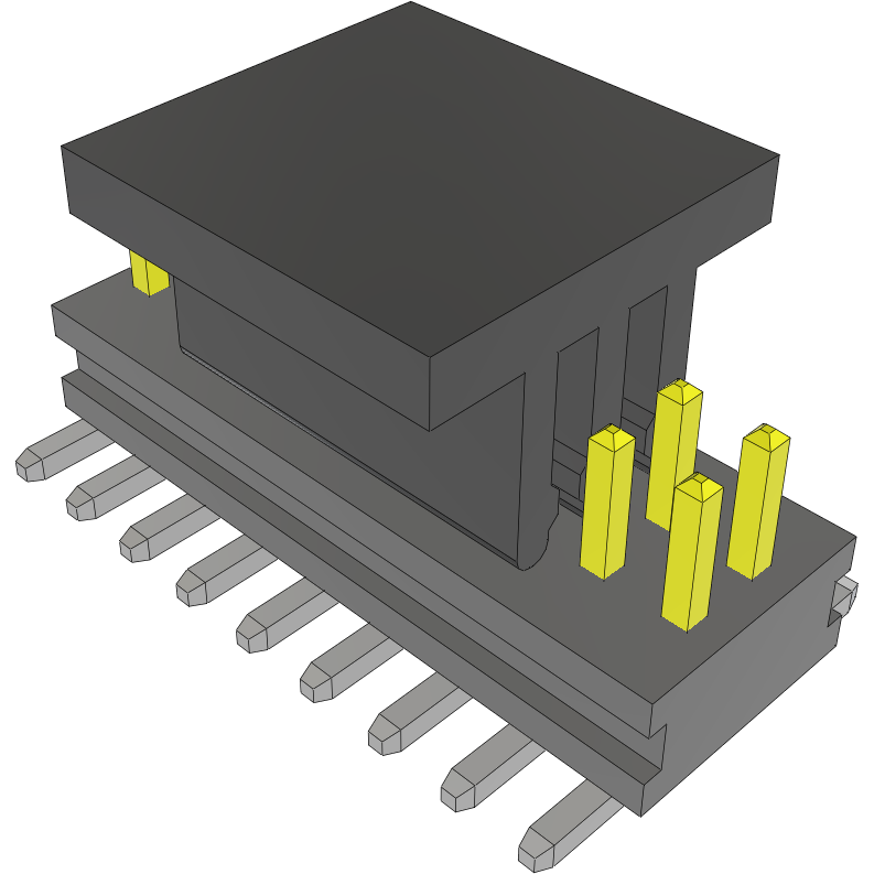 Samtec-FTMH-109-03-F-DV-P-TR Steckverbinderleisten und Leiterplattenbuchsen Conn Unshrouded Header HDR 18 POS 1mm Solder ST Top Entry SMD T/R