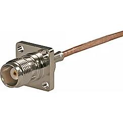 HUBER+SUHNER-25_TNC-50-2-19/133_NE Connector RF Conn TNC 0Hz to 11GHz 50Ohm Crimp ST Cable Mount F Gold Over Nickel Single