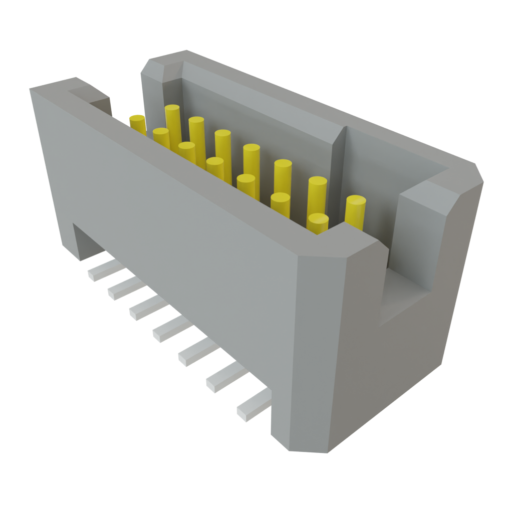 Samtec-TFM-107-02-L-D Cabezales del conector y receptáculos PCB Conn Shrouded Header (4 Sides) HDR 14 POS 1.27mm Solder ST Top Entry SMD TIGER EYE™ Tube