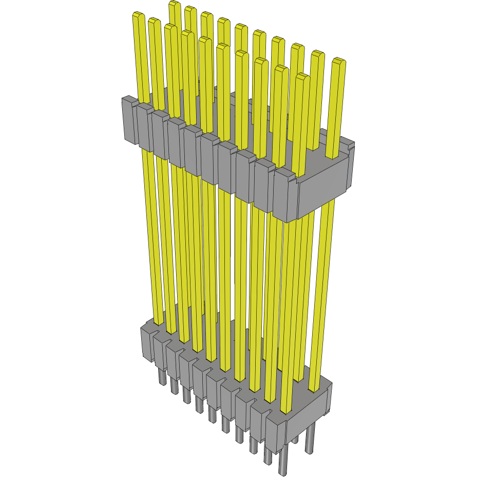 Samtec-DWM-10-61-L-D-750 Piastre connettori e prese PCB Conn Board Stacker HDR 20 POS 1.27mm Solder ST Thru-Hole Tube