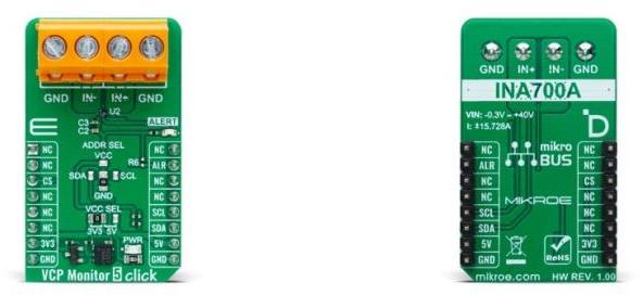 MikroElektronika-MIKROE-6091 Integrierte Verstärkerschaltung, Entwicklungsplatinen und -kits INA700A Special Purpose Amplifier Click Board