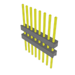 Conn Board Stacker HDR 8 POS 2.54mm Solder ST Top Entry Thru-Hole Bulk