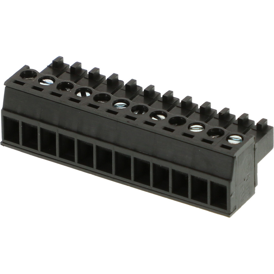 Molex-0395000012 连接器接线板 Conn PC Terminal Block F 12 POS 3.5mm Screw RA Cable Mount 8A/Contact Eurostyle™