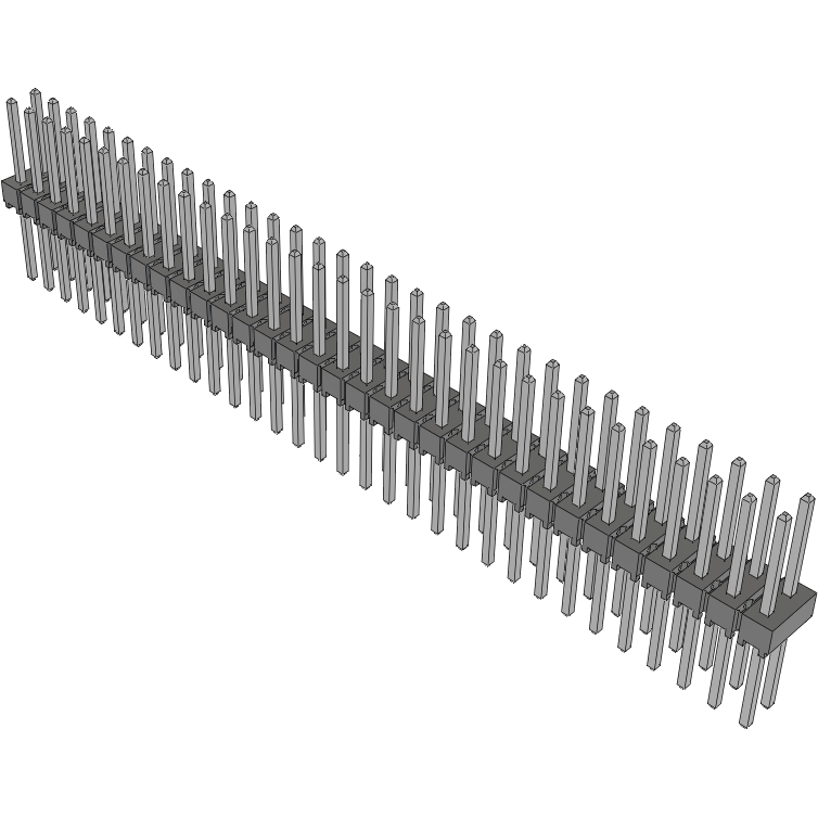 Samtec-HTSW-132-16-T-D Steckverbinderleisten und Leiterplattenbuchsen Conn Unshrouded Header HDR 64 POS 2.54mm Solder ST Top Entry Thru-Hole Bulk