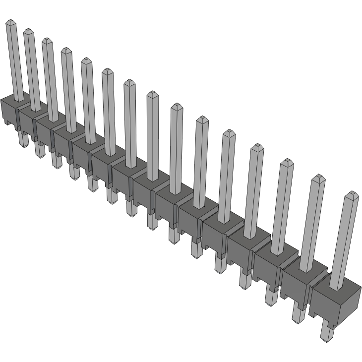 Samtec-HTSW-115-14-T-S Steckverbinderleisten und Leiterplattenbuchsen Conn Unshrouded Header HDR 15 POS 2.54mm Solder ST Top Entry Thru-Hole Bulk