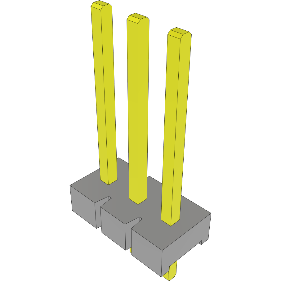 Samtec-FWJ-03-03-T-S Steckverbinderleisten und Leiterplattenbuchsen Conn Unshrouded Header HDR 3 POS 3.96mm Solder ST Thru-Hole Bulk