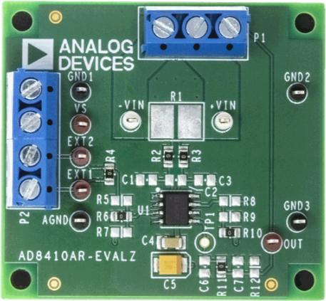 Analog Devices-AD8410ARM-EVALZ Cartes et kits de développement de circuit intégré d'amplificateur AD8410A Special Purpose Amplifier Evaluation Board