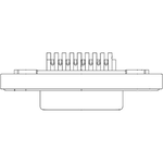 Conn D-Sub F 44 POS 1.98mm Solder Cup ST Cable Mount 44 Terminal 1 Port Carton
