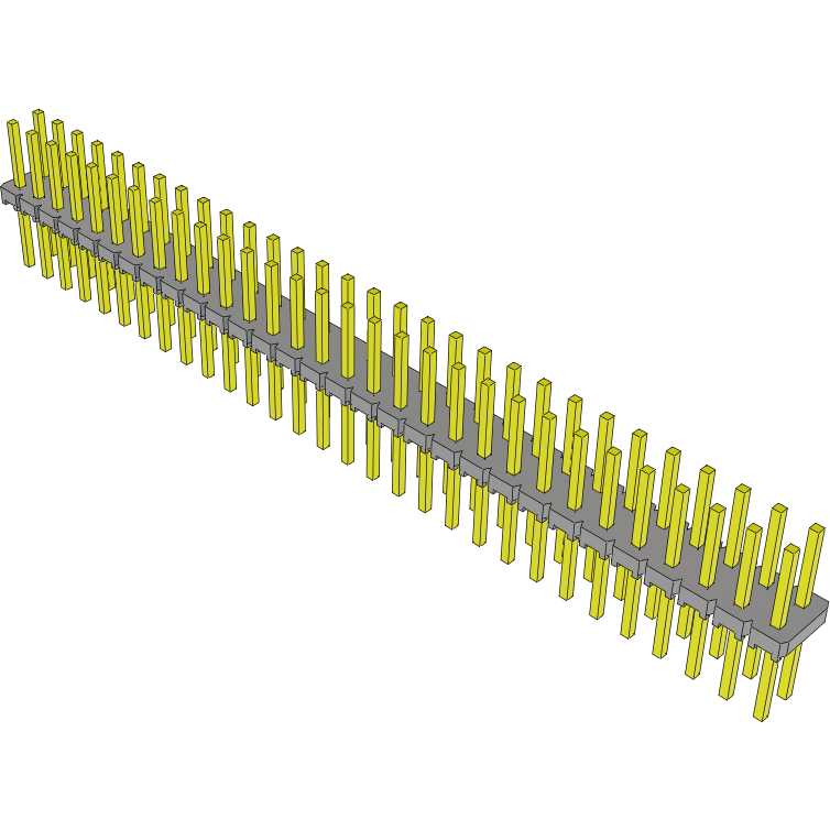 Samtec-MTLW-130-08-G-D-230 Cabezales del conector y receptáculos PCB Conn Unshrouded Header HDR 60 POS 2.54mm Solder ST Top Entry Thru-Hole Bulk