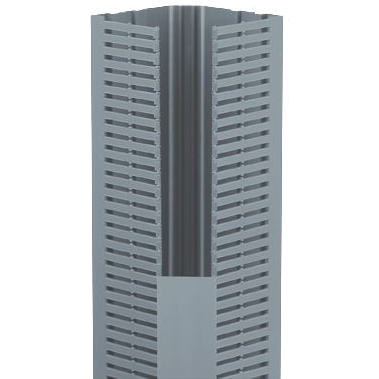 Panduit-CWD2LG6 Conduits de câblage Wiring Ducts Corner Strip Rectangular Screw Polyvinyl Chloride Light Gray