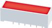 Kingbright America LLC-DF-3SURKD Gráficos de barra, matrices, barras livianas de LED LED Light Bar Uni-Color Red 650nm 6-Pin DIP Tube
