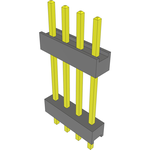 Conn Board Stacker HDR 4 POS 2.54mm Solder ST Top Entry Thru-Hole Bulk