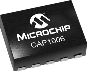 Microchip Technology-CAP1006-1-AIA-TR Controladores de pantalla táctil Capacitive Touch Screen 10-Pin DFN EP T/R
