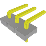 Conn Unshrouded Header HDR 3 POS 5.08mm Solder RA Side Entry Thru-Hole Bulk