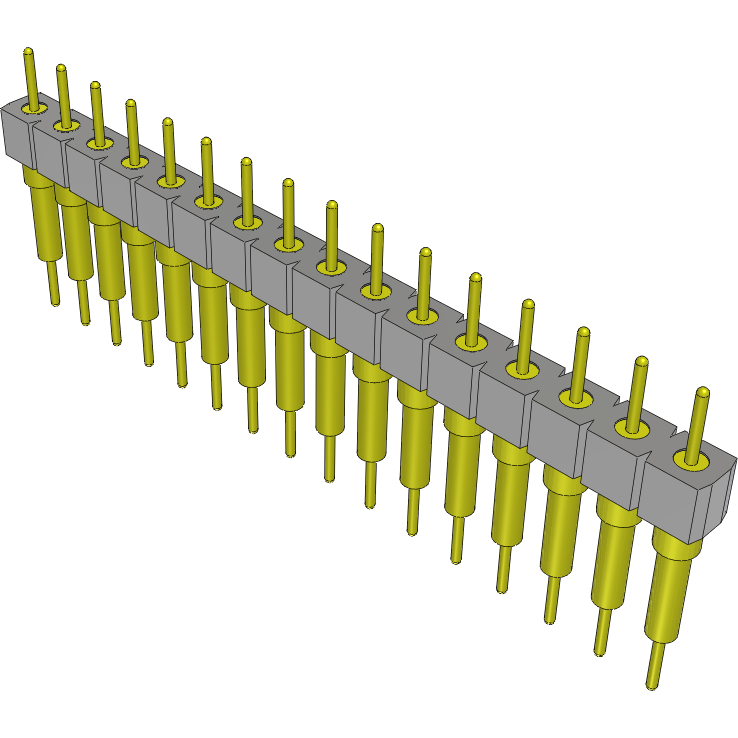 Samtec-BHS-116-G-B Steckverbinderleisten und Leiterplattenbuchsen Conn Unshrouded Header HDR 16 POS 2.54mm Solder ST Top Entry Thru-Hole Tube