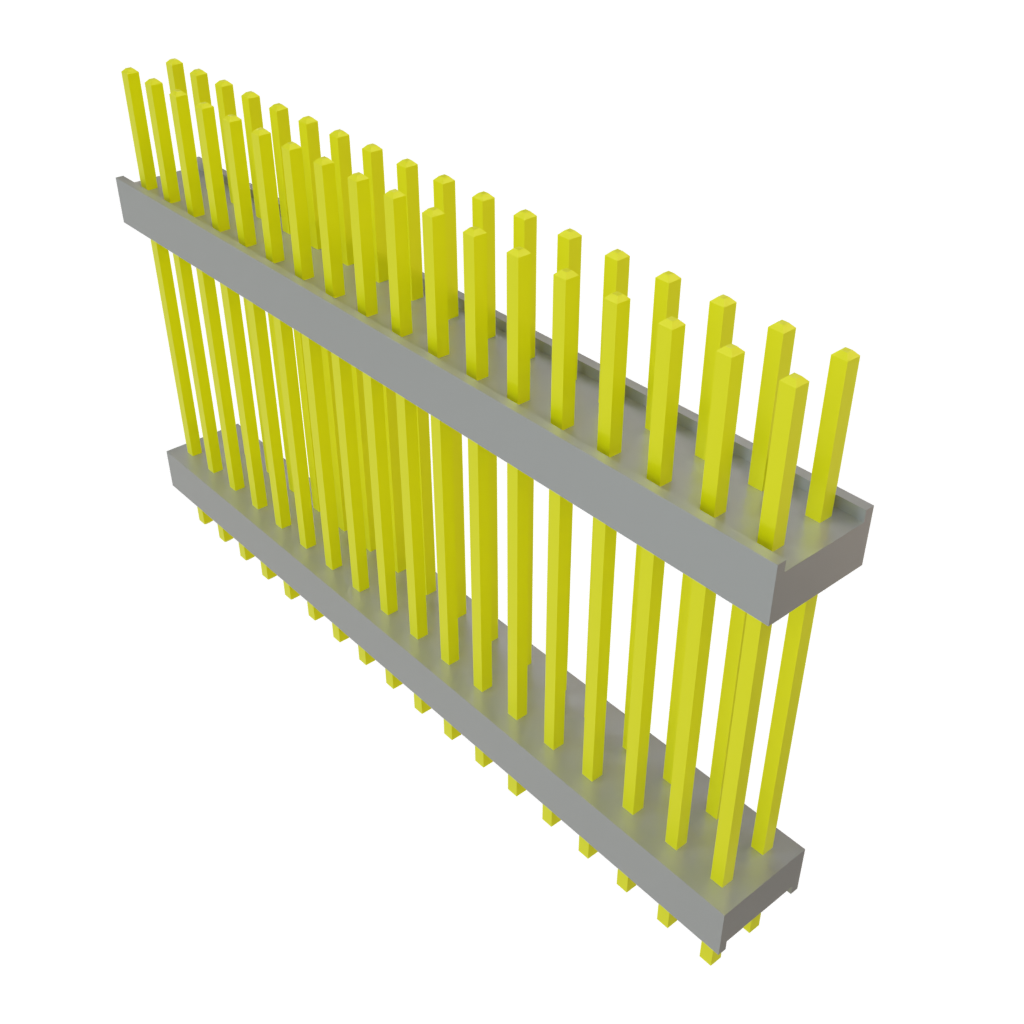 Samtec-DW-18-20-L-D-790 Embases de raccordement et réceptacles PCB Conn Board Stacker HDR 36 POS 2.54mm Solder ST Top Entry Thru-Hole Bulk