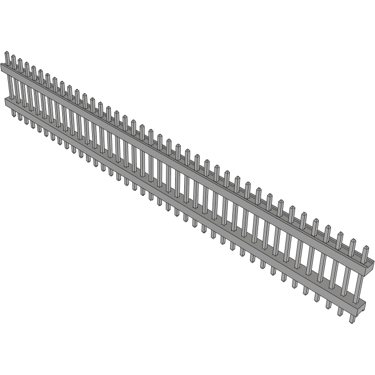 Samtec-TW-40-04-T-S-355-100 Steckverbinderleisten und Leiterplattenbuchsen Conn Board Stacker HDR 40 POS 2mm Solder ST Top Entry Thru-Hole Bulk