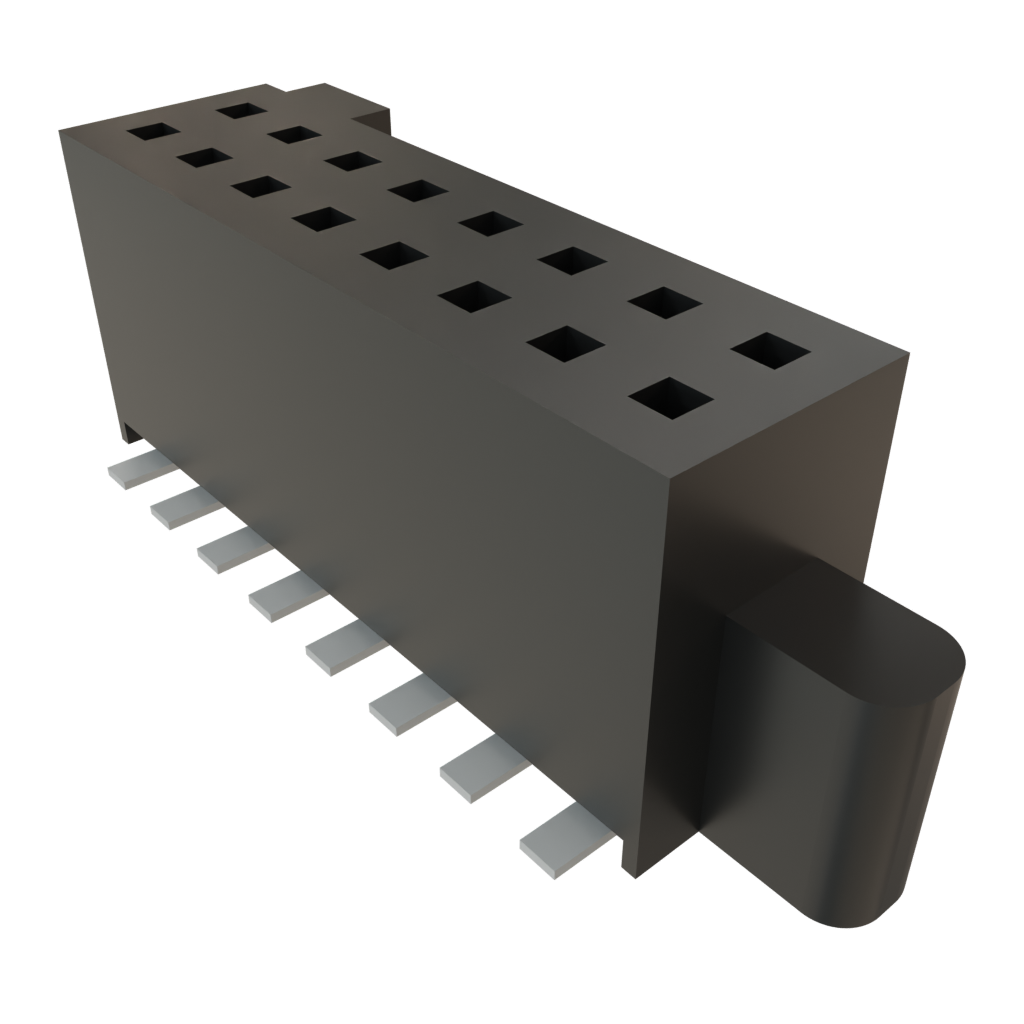 Samtec-SFM-108-02-L-D Steckverbinderleisten und Leiterplattenbuchsen Conn Socket Strip SKT 16 POS 1.27mm Solder ST Top Entry SMD TIGER EYE™ Tube