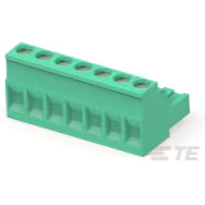 TE Connectivity-796634-7 Connector Terminal Blocks Conn Eurostyle Block F 7 POS 5.08mm Screw RA Cable Mount 15A/Contact Box