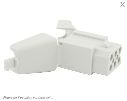 SOURIAU-SMS6RDH3 Raccordement rectangulaire Conn Rectangular RCP 6 POS ST Cable Mount