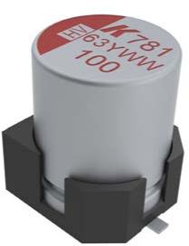 KEMET Corporation-A781MN337M1ELAV025 Aluminium-Polymer-Kondensator Cap Aluminum Polymer Hybrid 330uF 25VDC 20%( 10 X 10.4mm) SMD 0.025 Ohm 2.2A 2000h 135°C Automotive T/R