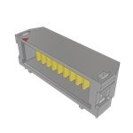 Conn Ultra Micro Terminal Strip HDR 9Power POS 2mm Solder RA Side Entry SMD T/R