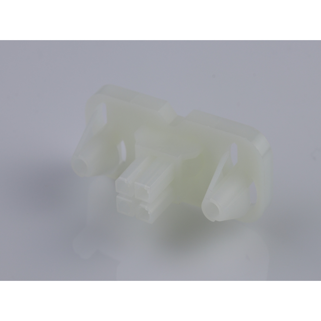 Molex-15060040 Connector Discrete Wire Housing Conn Housing RCP 4Power POS 4.2mm Crimp ST Panel Mount Natural Mini-Fit® BMI Bag