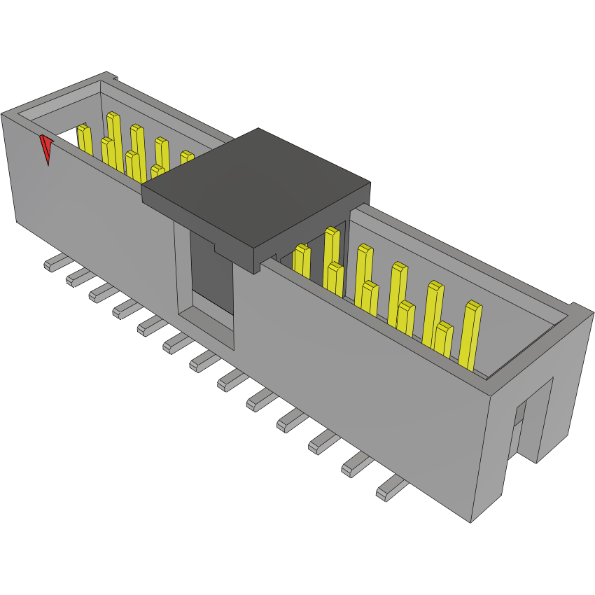 Samtec-HTST-113-01-L-DV-P Steckverbinderleisten und Leiterplattenbuchsen Conn Shrouded Header (4 Sides) HDR 26 POS 2.54mm Solder ST Top Entry SMD Tube