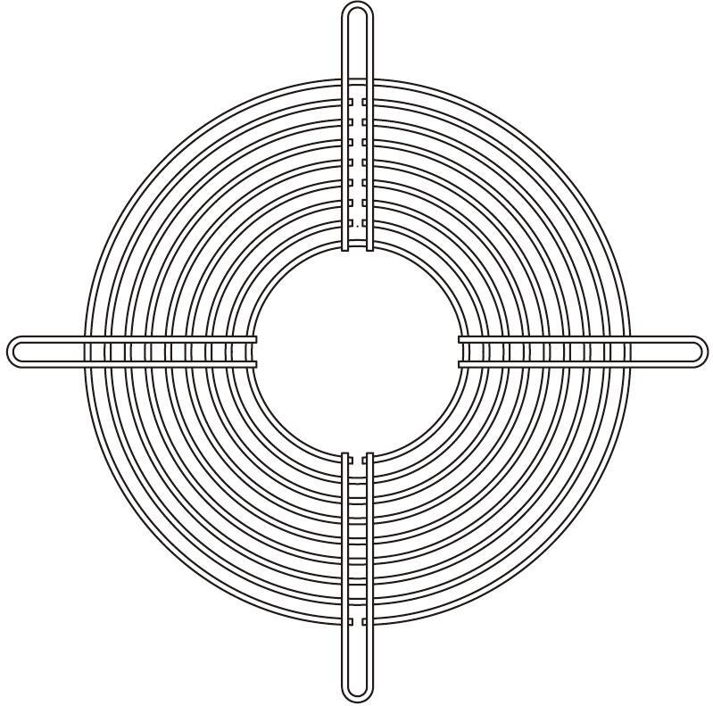 SANYO DENKI-109-620 Accessoire de gestion thermique Thrml Mgmt Access Finger Guard 160mm