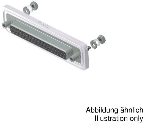 CONEC-6STD37SAM99B70X Steckverbinder, D-Sub Conn D-Sub SKT 37 POS Solder Cup ST Panel Mount 37 Terminal 1 Port