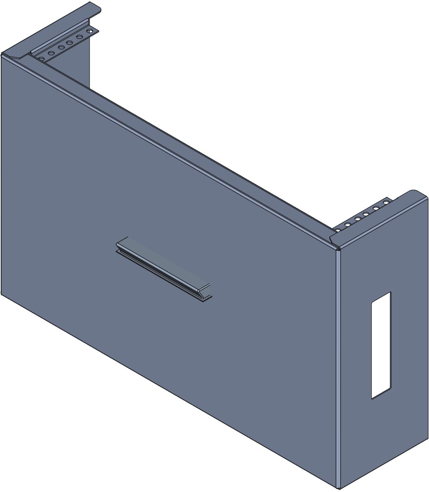 Hammond Manufacturing-RCBS1900313BK1 Kästen, Gehäuse und Gestelle Black Steel Rack Mount Top Rack Cabinet