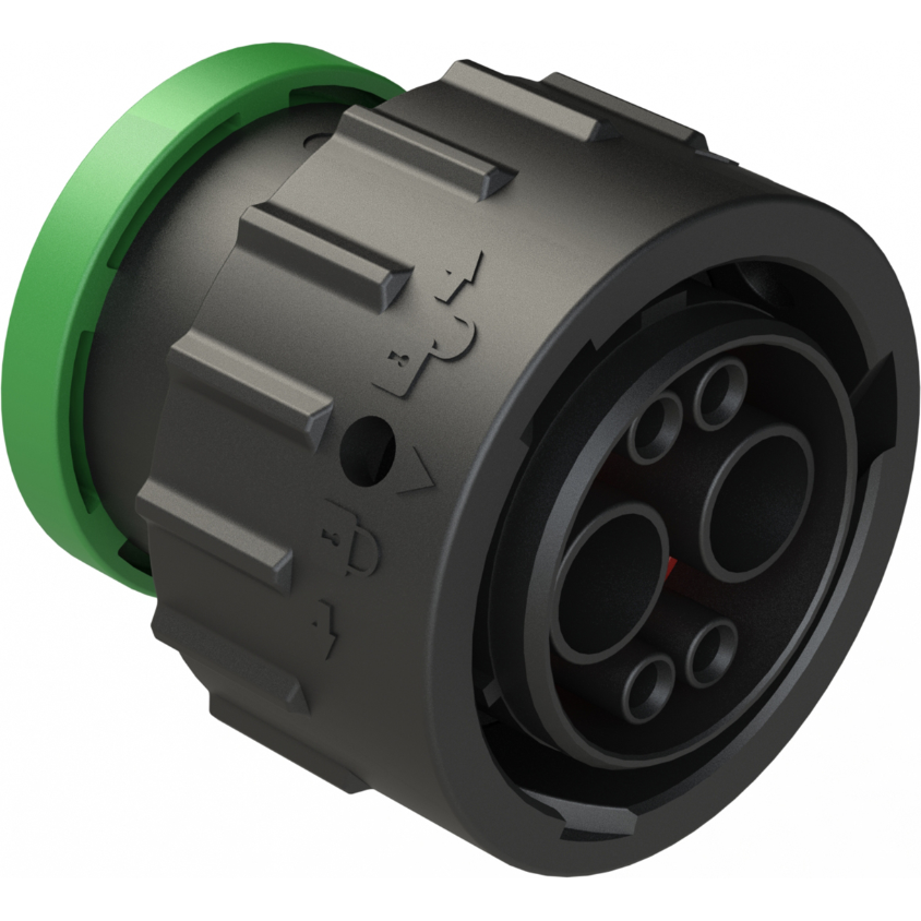 Amphenol-AHDP06-18-06PN-BRA Steckverbinder, rund Conn Circular PIN 6 POS ST Cable Mount 6 Terminal 1 Port Box