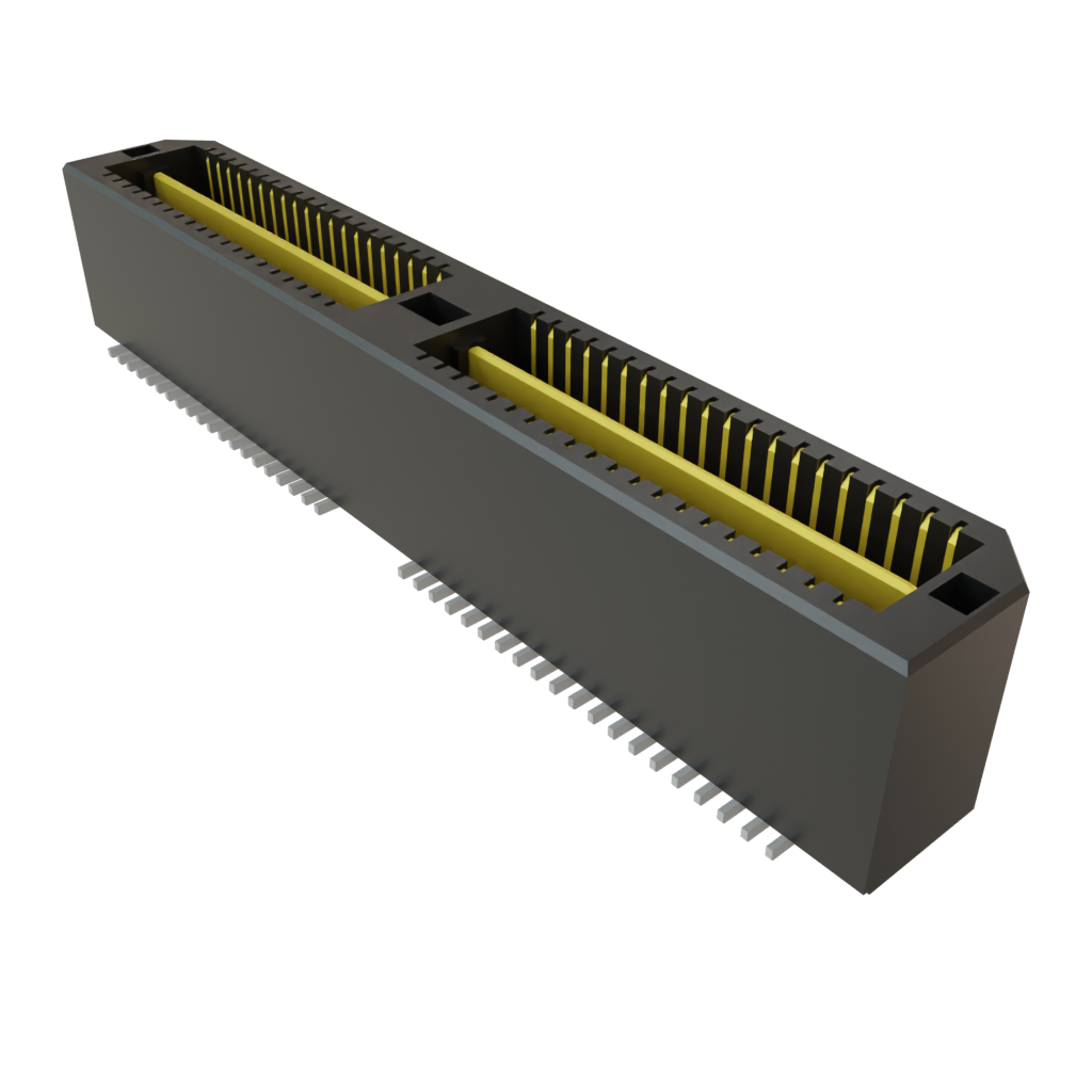 Samtec-QTE-040-02-F-D Embases de raccordement et réceptacles PCB Conn High Speed Micro Plane HDR 80 POS 0.8mm Solder ST Top Entry SMD Tray