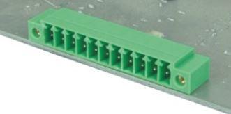 Amphenol-OQ0415500000G Embases de raccordement et réceptacles PCB Conn Shrouded Header HDR 4 POS 3.5mm Solder RA Side Entry Thru-Hole