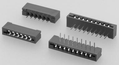 W+P PRODUCTS GmbH-371-07-2 Steckverbinder, FFC-FPC LIF Connectors for FFC / FPC, 2.54mm Pitch, Straight / Right-Angled