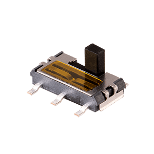 Same Sky (formerly CUI Devices)-SLW-713515-2A-SMT-TR Interruptor corredizo Switch Slide ON ON DPDT Raised Slide 0.1A 12VDC 10000Cycles Gull Wing SMD T/R