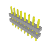 Conn Board Stacker HDR 8 POS 2mm Solder ST Top Entry Thru-Hole Bulk