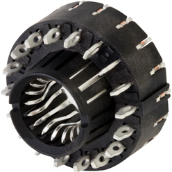 Amphenol Communications Solutions-10132381-2080ELF Connector Power SheerPwr Circular Power connectors 8.0mm receptacle vertical press-fit 18 contact beams