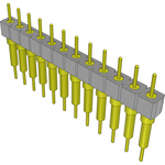 Conn Unshrouded Header HDR 12 POS 2.54mm Solder ST Top Entry Thru-Hole Tube