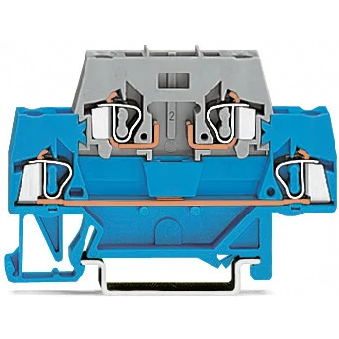 WAGO-280-531 Blocchi terminali connettore Conn Double-Level Terminal Block 4 POS Spring Clamp DIN Rail 10A Box