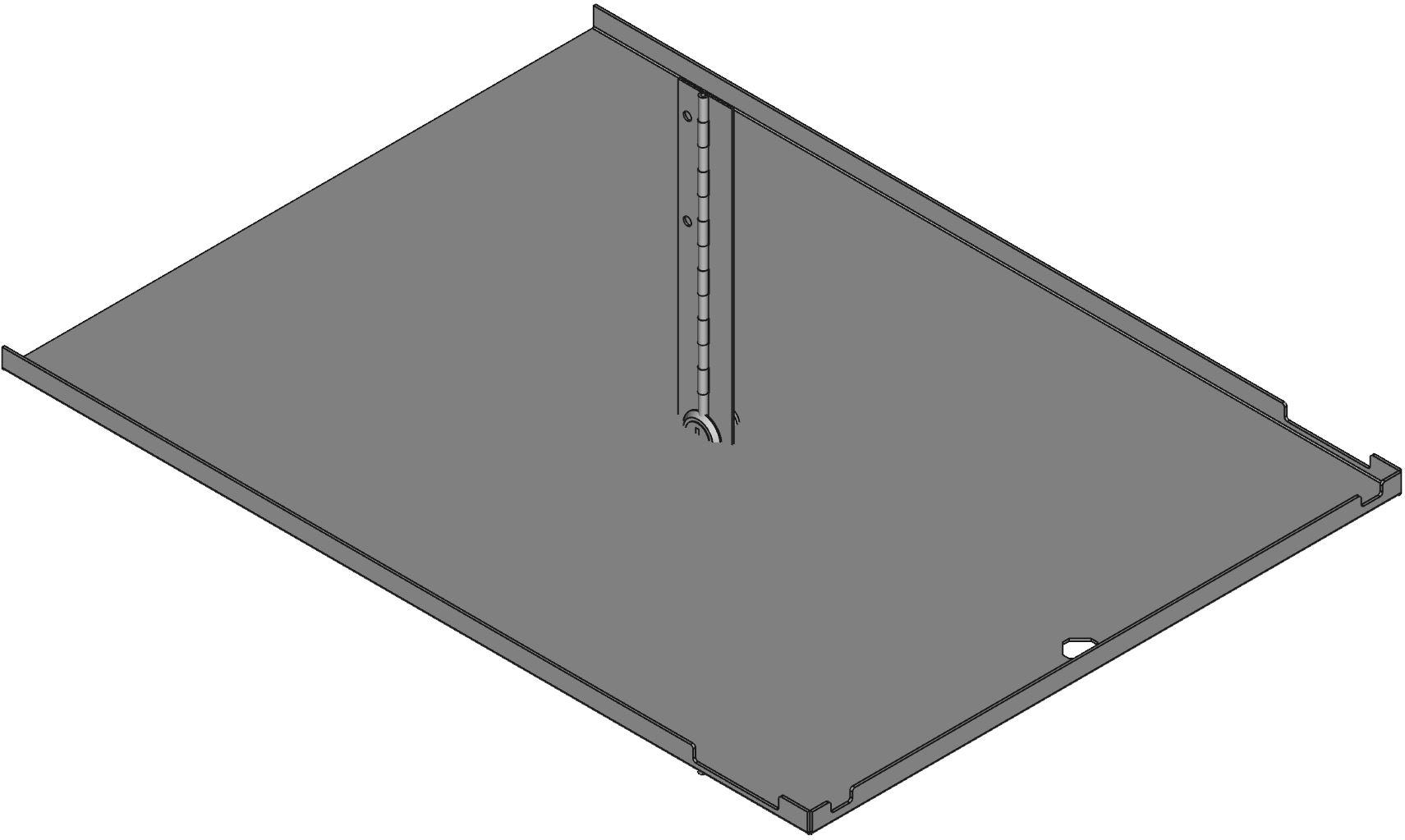 Hammond Manufacturing-RCHD1914BK1 null Solid Locking Door, 16 Gauge Steel, Black Exclusively For Use With The Rch Cabinet Series