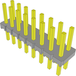 Conn Unshrouded Header HDR 16 POS 2.54mm Solder ST Top Entry Thru-Hole Bulk