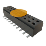Conn Micro Socket Strip SKT 20 POS 1mm Solder ST SMD Tube
