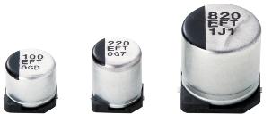 Panasonic Industry-EEE-FT1H100AR Capacitor Aluminum Electrolytic Cap Aluminum Lytic 10uF 50V 20% (5 X 5.8mm) SMD 0.88 Ohm 0.165A 2000h 105°C Automotive T/R
