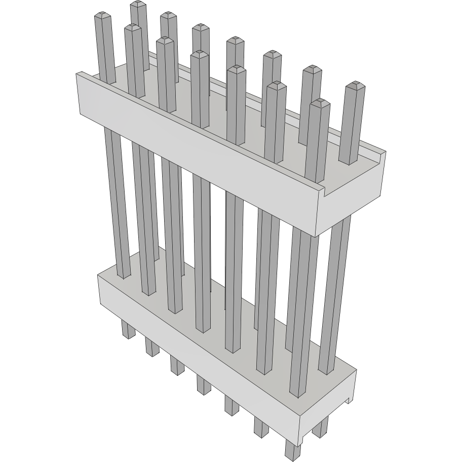 Samtec-HW-07-11-T-D-670-120 Steckverbinderleisten und Leiterplattenbuchsen Conn Board Stacker HDR 14 POS 2.54mm Solder ST Top Entry Thru-Hole Bulk